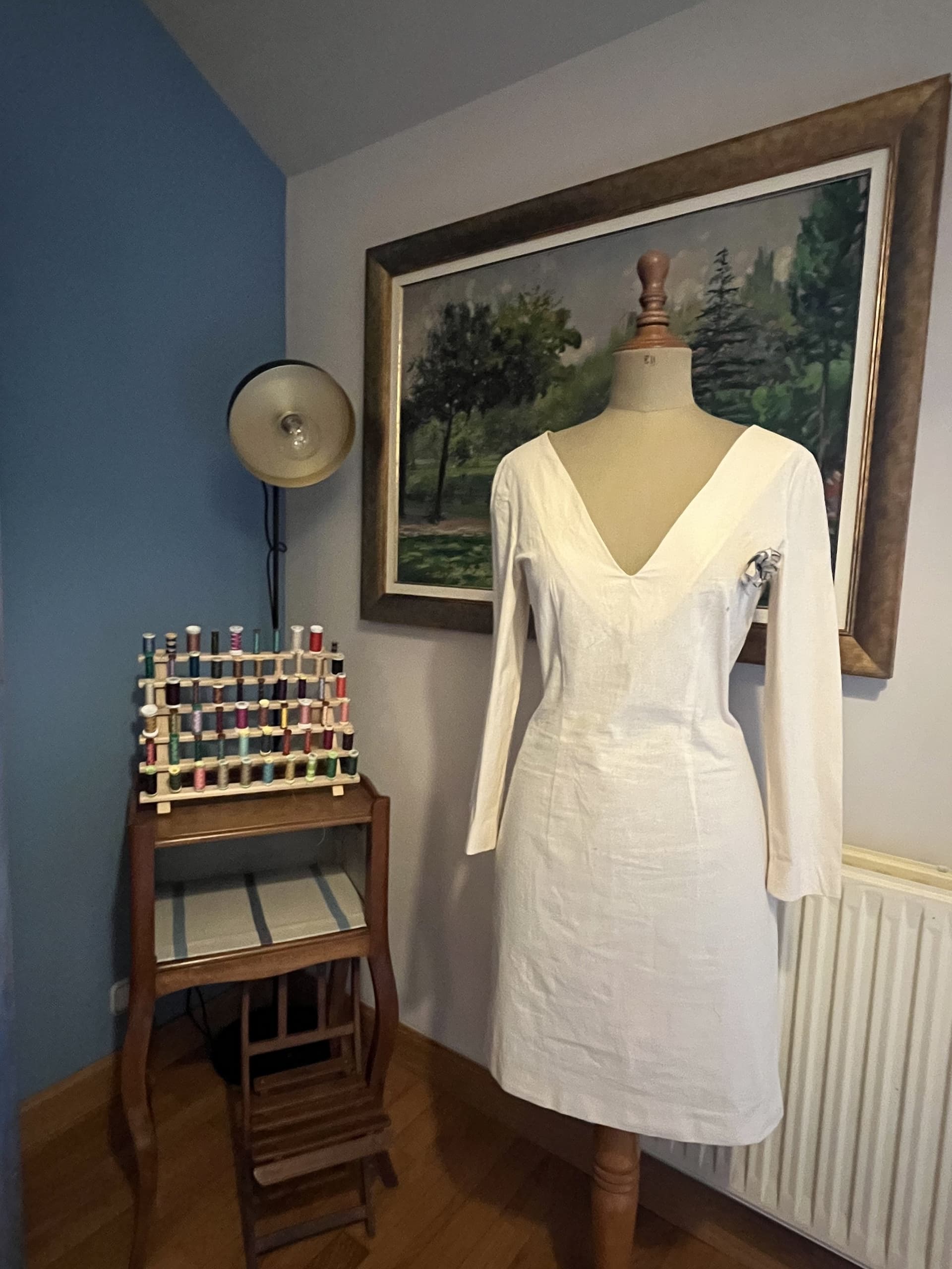 Lucía Lacunza en su atelier de Pamplona